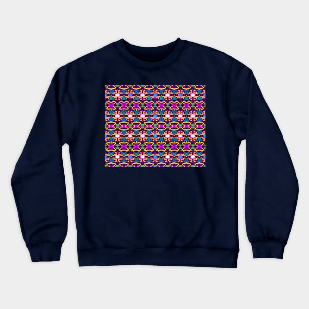 Seamless Pattern Bright and Bold Crewneck Sweatshirt by CuddlyChimera